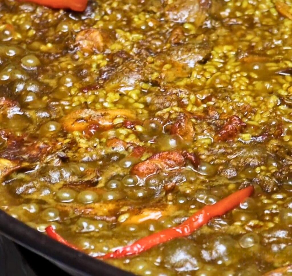 Arroz recién hecho